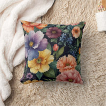 🌸 Florale Elegantie Worp Kussen 🌸