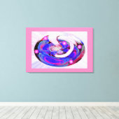 Florale fantasiekunst canvas afdruk (Insitu (Houten vloer))