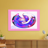 Florale fantasiekunst canvas afdruk (Insitu (Woonkamer))