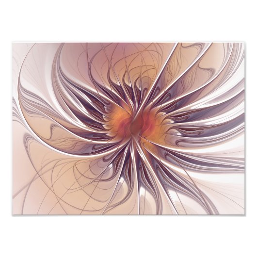 Florale Fantasy, kleurrijke Abstracte fractale ven Foto Afdruk (Voorkant)