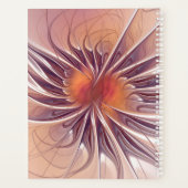 Florale Fantasy, kleurrijke Abstracte fractale ven Planner (Achterkant)