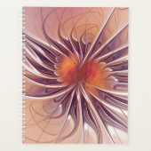 Florale Fantasy, kleurrijke Abstracte fractale ven Planner (Voorkant)