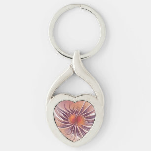 Florale Fantasy, kleurrijke Abstracte fractale ven Sleutelhanger