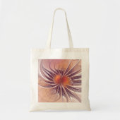 Florale Fantasy, kleurrijke Abstracte fractale ven Tote Bag (Voorkant)