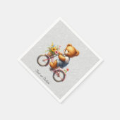 Florale Fietseendje Beer Servetten (Hoek)