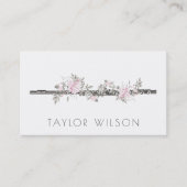 florale flutleraar visitekaartje (Voorkant)