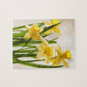 Florale fotografie:  Gele lentesaffodils Legpuzzel (Horizontaal)