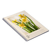 Florale fotografie:  Gele lentesaffodils Notitieboek (Rechterzijde)
