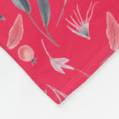 FLORALE frambozen | Vredesslaapstand | CHRISTELIJK Fleece Deken (Hoek)