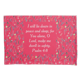 FLORALE frambozen | Vredesslaapstand | CHRISTELIJK Kussensloop