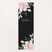 Florale gepersonaliseerde naam yogamat (Voorkant)
