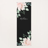 Florale gepersonaliseerde naam yogamat (Achterkant)