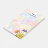 Florale Gepersonaliseerde  Post-it® Notes (Schuin)