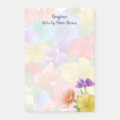 Florale Gepersonaliseerde  Post-it® Notes (Voorkant)