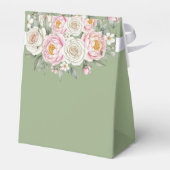 Florale gepersonaliseerde verjaardagsgeschenkdoos bedankdoosjes (Achterkant)