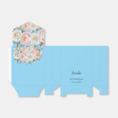 Florale gepersonaliseerde verjaardagsgeschenkdoos bedankdoosjes (Uitgevouwen)