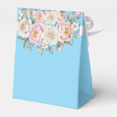 Florale gepersonaliseerde verjaardagsgeschenkdoos bedankdoosjes (Achterkant)