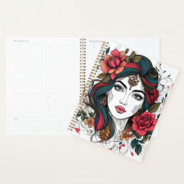 Florale Gezicht – Boho Beauty Planner