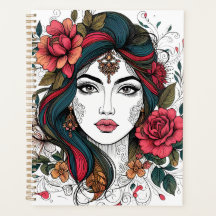 Florale Gezicht – Boho Beauty Planner
