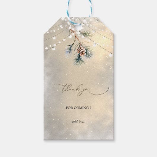 Florale gouden lijst champagneglas bruiloft cadeaulabel (Voorkant)
