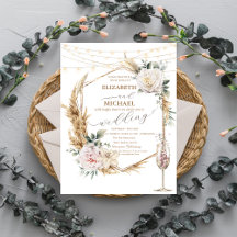 Florale Gouden Lijst Champagneglas Bruiloft