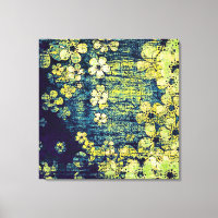 florale grunge abstracte kunst