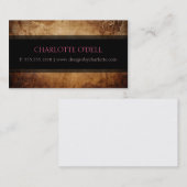 florale grunge visitekaartje (Voorkant / Achterkant)