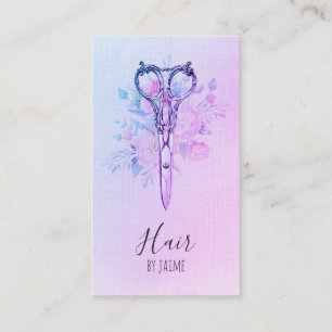  florale haarstylist haarstylist visitekaartje