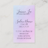  florale haarstylist haarstylist visitekaartje (Achterkant)