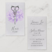 florale haarstylist haarstylist visitekaartje (Voorkant / Achterkant)