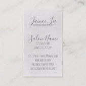 florale haarstylist haarstylist visitekaartje (Achterkant)