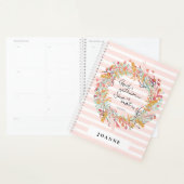 Florale hars Bijbelse molenroze stropen Planner (Display)