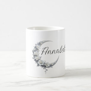 Florale Hemel Persoonlijke Maan Godin Naam Koffiemok