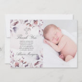 florale herfst floral baptisme bedankt voor je kaa kaart (Voorkant)