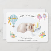 florale heteluchtballon - mededeling (Voorkant)