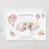 florale heteluchtballon - mededeling (Voorkant)