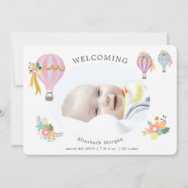 florale heteluchtballon - mededeling