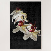 Florale hoogtepunten van witte phalaenopsis Orchid Legpuzzel (Verticaal)