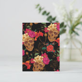 florale huid briefkaart (Staand voorkant)