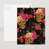 florale huid briefkaart (Voorkant / Achterkant)