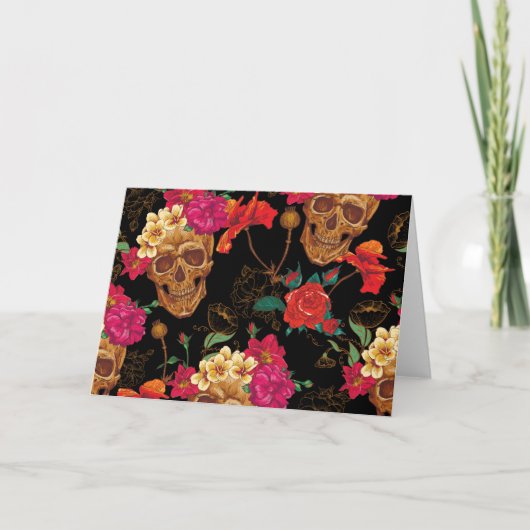 florale huid kaart (Voorkant)