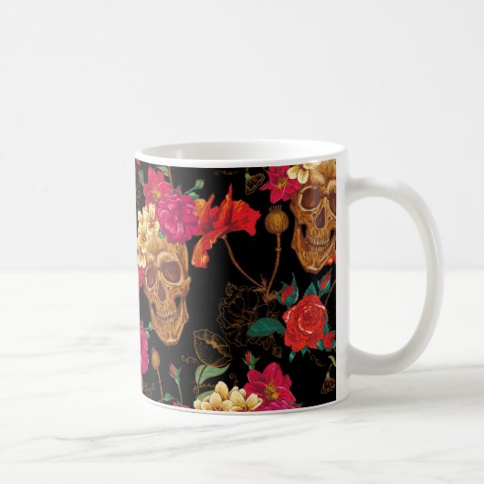 florale huid koffiemok (Rechts)