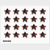 florale huid ster sticker (Vel)