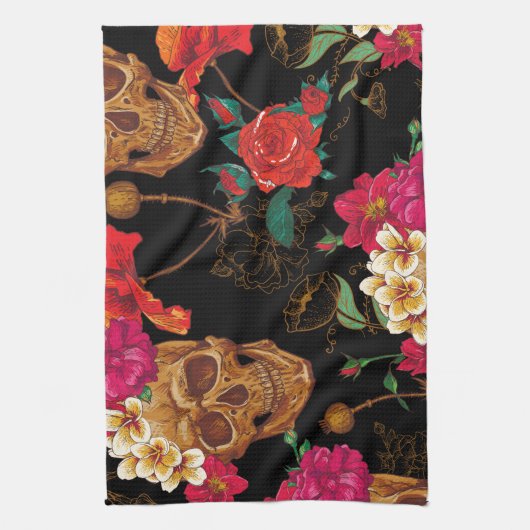 florale huid theedoek (Verticaal)