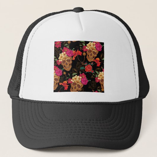 florale huid trucker pet (Voorkant)