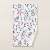  florale illustratie die botanisch valt bad handdoek (Handdoek)