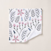  florale illustratie die botanisch valt bad handdoek (Wasdoekje)