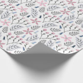  florale illustratie die botanisch valt cadeaupapier (Hoek)