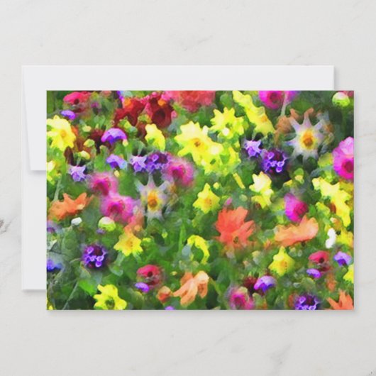 Florale indrukken Uitnodiging tot zomerzonde (Voorkant)