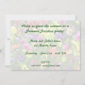 Florale indrukken Uitnodiging tot zomerzonde (Achterkant)